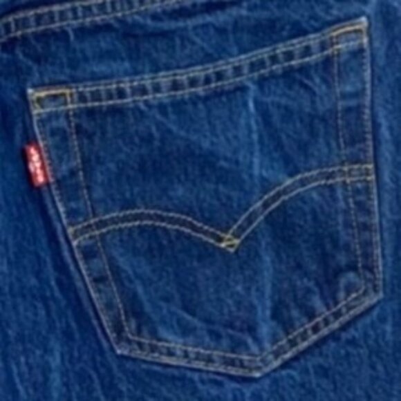 Levi's Vintage 501 Button Fly Original Straight Leg Fit Wide PatchBlue Jeans 36x - Picture 10 of 16